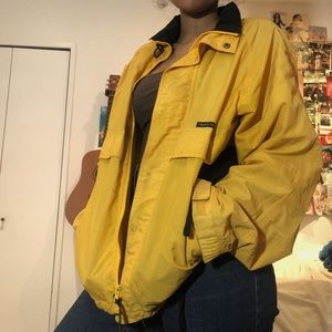 Yellow Vintage Windbreaker Jacket